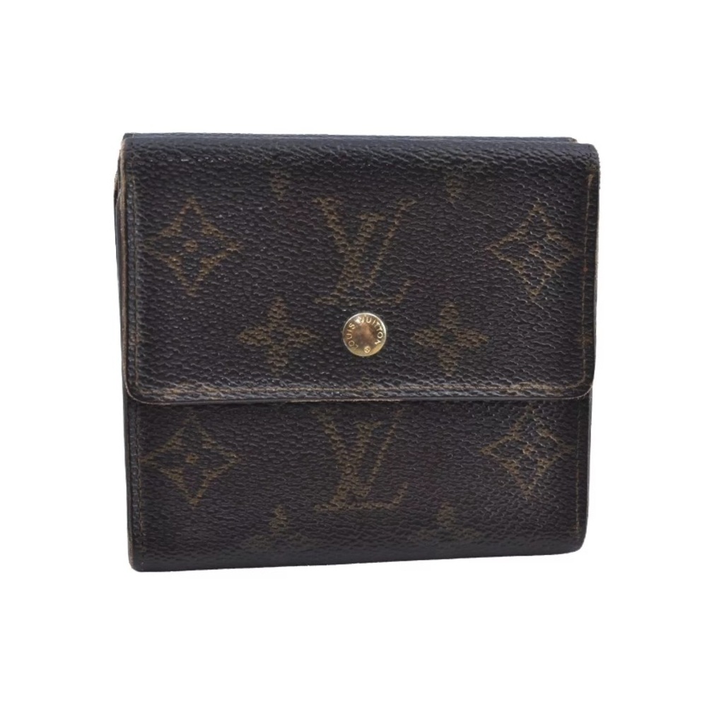 Authentic Louis Vuitton Monogram M61652 Porte Monnaie Billet Carte Credit